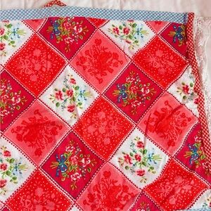 Floral Patchwork Quilt
